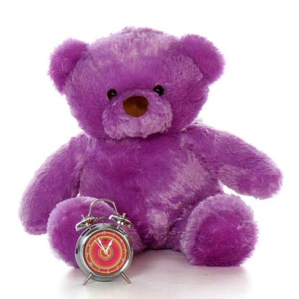 2.5 Feet Fat and Huge Purple Teddy Bear
